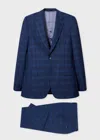 Paul Smith The Brierley - Blue Check Tropical Wool Suit In Blue