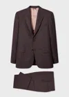 Paul Smith The Brierley Checked Wool Suit In Brown