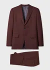Paul Smith The Brierley - Burgundy Wool 'a Suit To Travel In' Red In Burgundy