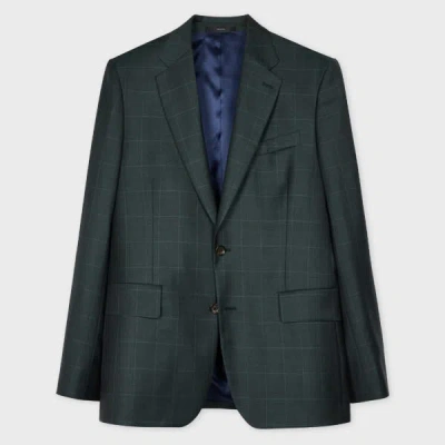 Paul Smith The Brierley - Dark Green Check Wool Blazer