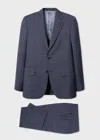 Paul Smith The Brierley - Dark Navy Check Wool Suit Blue In Blue