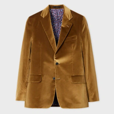 Paul Smith The Brierley - Khaki Green Velvet Blazer