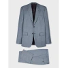 Paul Smith The Brierley - Light Blue Sharkskin Wool Suit In Blue
