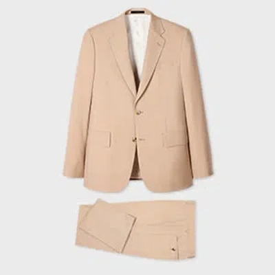Paul Smith The Brierley - Light Tan Wool-mohair Suit Brown In Neutral