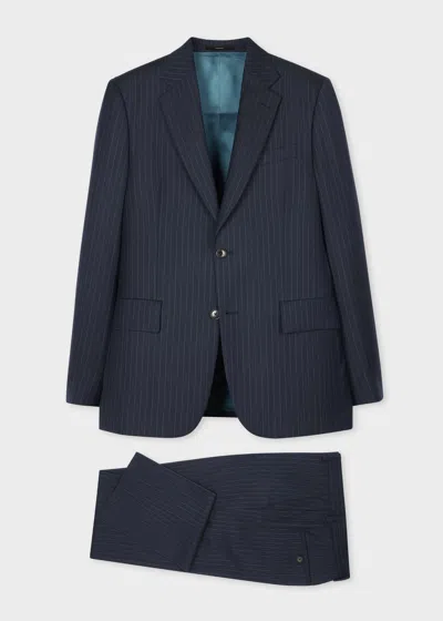 Paul Smith The Brierley - Navy Blue Pinstripe Wool Suit