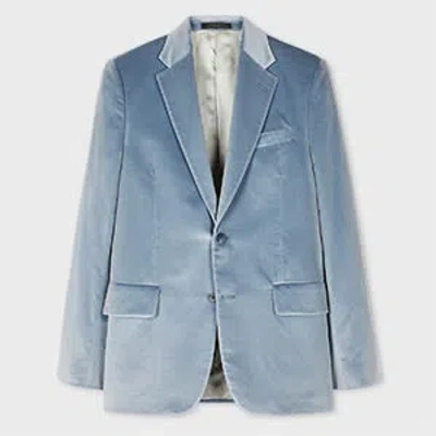 Paul Smith The Brierley - Sky Blue Velvet Blazer