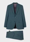 Paul Smith The Brierley - Teal Wool-mohair Suit Blue In Blue