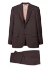 Paul Smith The Brierley Checked Wool Suit In Brown