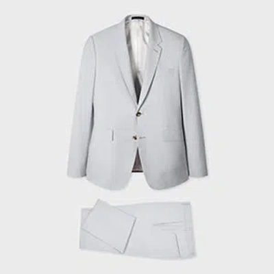 Paul Smith The Kensington - Slim-fit Light Blue Wool-mohair Suit In White
