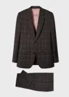 Paul Smith Checked Two-piece Suit In Black