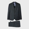 Paul Smith The Soho - Green Superfine Merino Wool Check Three-piece Suit In Gray
