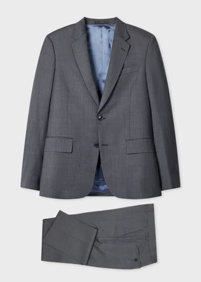 Paul Smith The Soho - Tailored-fit Grey Stripe Tropical Wool Suit In Gray