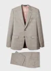 Paul Smith The Soho - Tailored-fit Grey Windowpane Check Wool-cashmere Suit