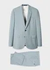 Paul Smith The Soho - Tailored-fit Light Blue Overdyed Melange Wool Suit