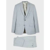 Paul Smith The Soho - Tailored-fit Light Blue Overdyed Melange Wool Suit In Blue