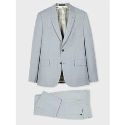 Paul Smith The Soho - Tailored-fit Light Blue Overdyed Melange Wool Suit