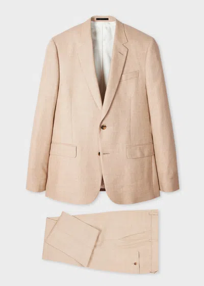 Paul Smith The Soho - Tailored-fit Light Tan Linen And Wool-blend Twill Suit Brown