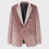 Paul Smith The Soho - Tailored-fit Lilac Velvet Evening Blazer Purple In Purple