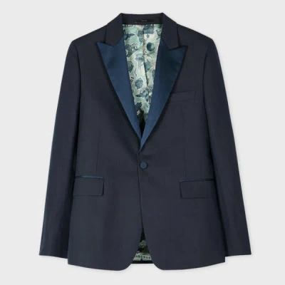 Paul Smith The Soho - Tailored-fit Navy Linen Evening Blazer Blue