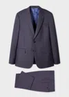 Paul Smith The Soho - Tailored-fit Slate Grey Wool 'a Suit To Travel In' Purple