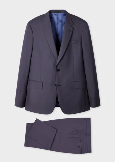 Paul Smith The Soho - Tailored-fit Slate Grey Wool 'a Suit To Travel In' Purple