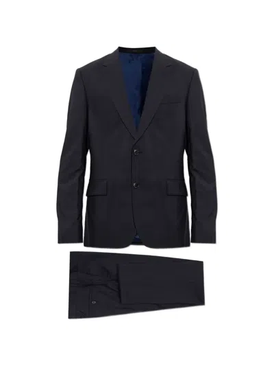 Paul Smith Long-sleeved Suit In Blue