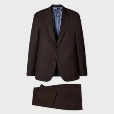 Paul Smith The Soho - Tailored-fit Brown Sharkskin Wool Suit