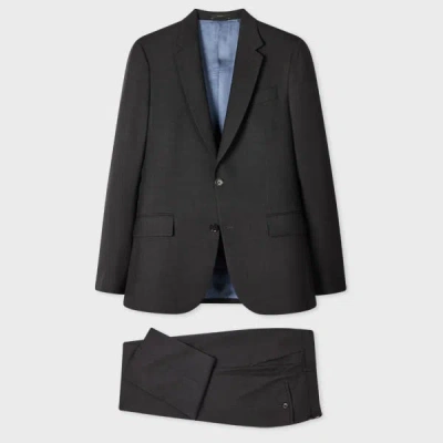 Paul Smith The Soho - Tailored-fit Charcoal Wool 'a Suit To Travel In' Grey In Black