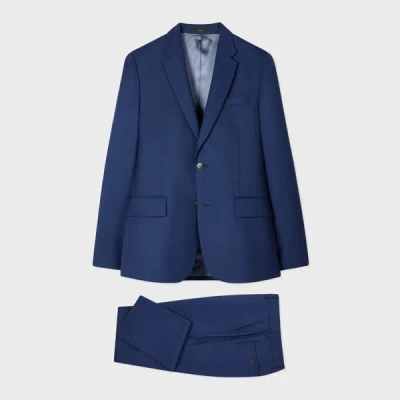 Paul Smith The Soho - Tailored-fit Mid Blue Wool 'a Suit To Travel In'
