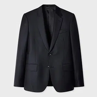 Paul Smith The Soho - Tailored-fit Navy Pin Dot Wool Blazer Blue