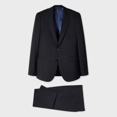 Paul Smith The Soho - Tailored-fit Navy Pinstripe Wool Suit Blue