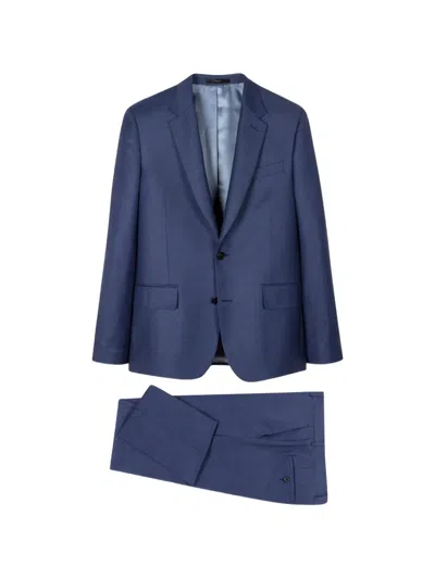 Paul Smith The Soho Textured Notch Suit In Blue