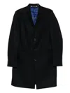 Paul Smith Three-button Wool-blend Coat In Black