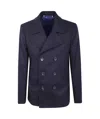Paul Smith Three-button Wool-blend Coat In Blue