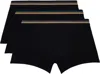 Paul Smith Three-pack Black Artist Stripe Boxer Briefs In 79 Black