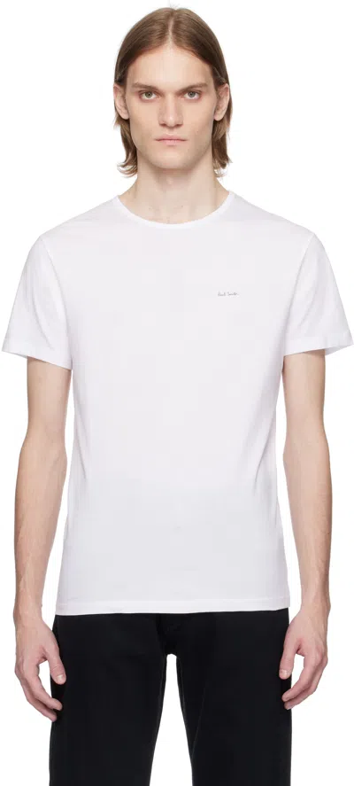 Paul Smith Three-pack Multicolor Organic Cotton Logo Lounge T-shirts In 1a Multicolour