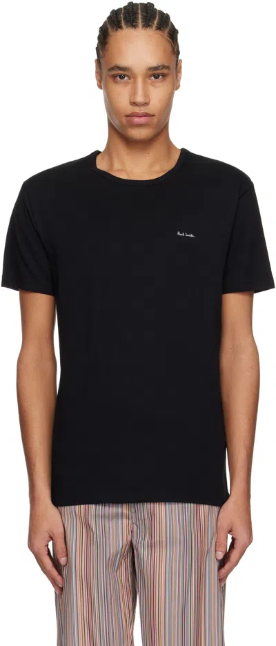 Paul Smith Three-pack Multicolor Organic Cotton Logo Lounge T-shirts In 2a Multicolour