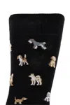 Paul Smith Three-pack Of Socks With An Animal Motif In Black