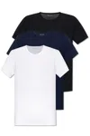 Paul Smith 3-pack Crew Neck T-shirts With Short Sleeves In Multicolour