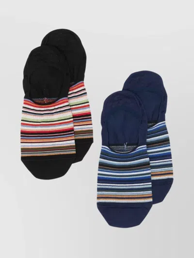 Paul Smith Three Pack Striped Ankle Length Socks