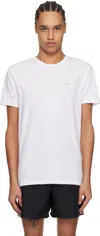 PAUL SMITH THREE-PACK WHITE ORGANIC COTTON LOGO LOUNGE T-SHIRTS