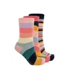 Paul Smith Three Pairs Of Patterned Socks In Multicolor