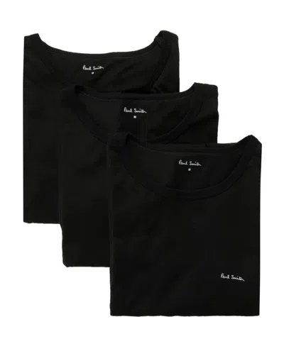 Paul Smith Three-piece T-shirt With Round Neck And Short Sleeves In Black