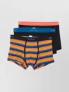 Paul Smith Three Striped Panties Set With Elastic Waistband In Multi