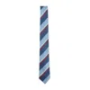 Paul Smith Horizontal Stripe Tie Regular Width Design In Blue