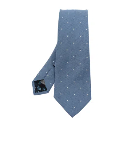Paul Smith Tie With Polka Dot Pattern In Blue