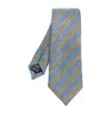 Paul Smith Men Tie 8cm Slub Stripes In Blue