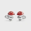 Paul Smith 'toadstool' Cufflinks Red