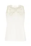 Paul Smith Scalloped Edges Stretch Viscose Top