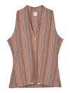 Paul Smith Top Smanicato Multiriga Ps In Multi